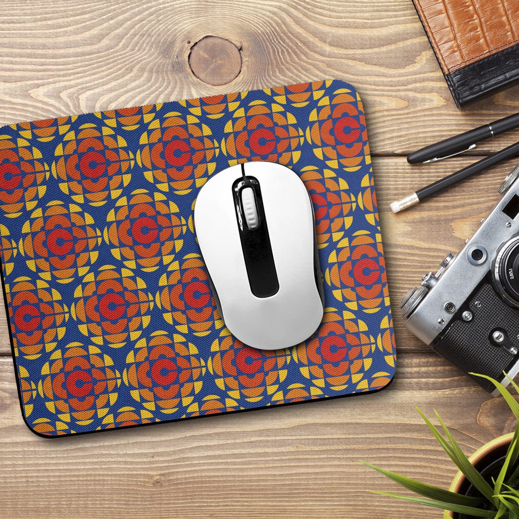 CBC 1974-86 Retro Gem Pattern Mouse Pad