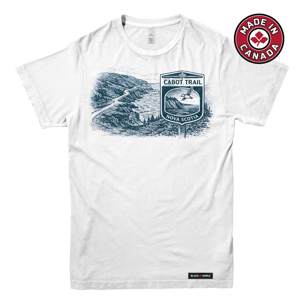 Cabot Trail Highway Nova Scotia Road Trip T-shirt