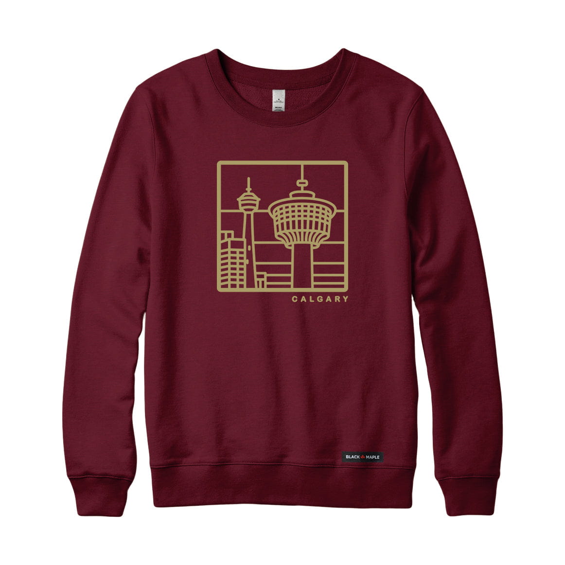 Calgary Stained Glass Landmark Sweatshirt or Hoodie