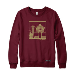 Calgary Stained Glass Landmark Sweatshirt or Hoodie