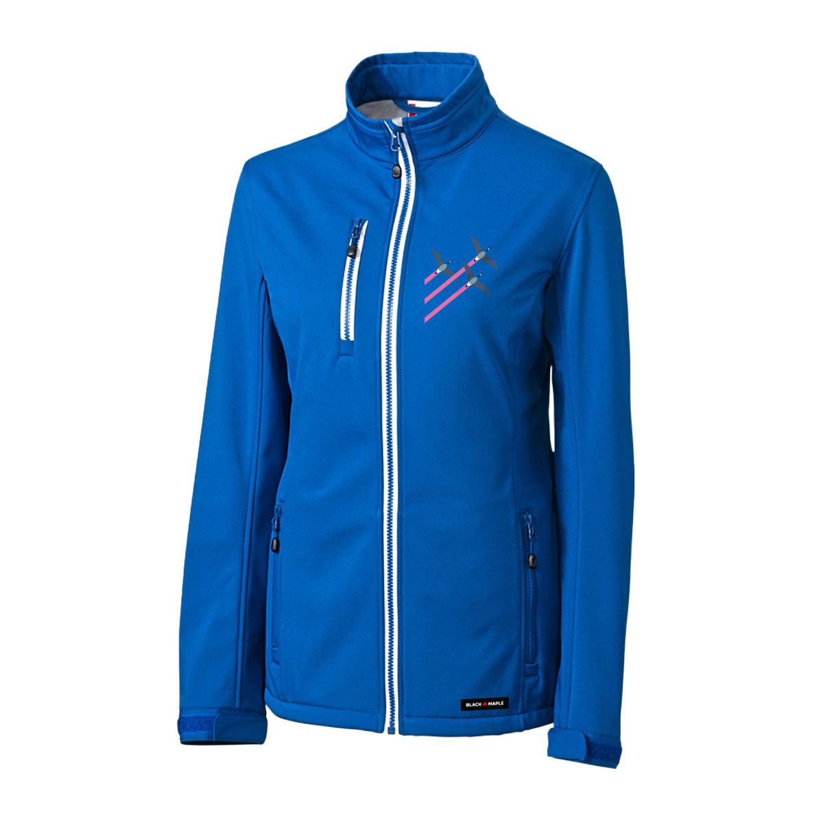 Canada Geese Flying V Womens Softshell Jacket