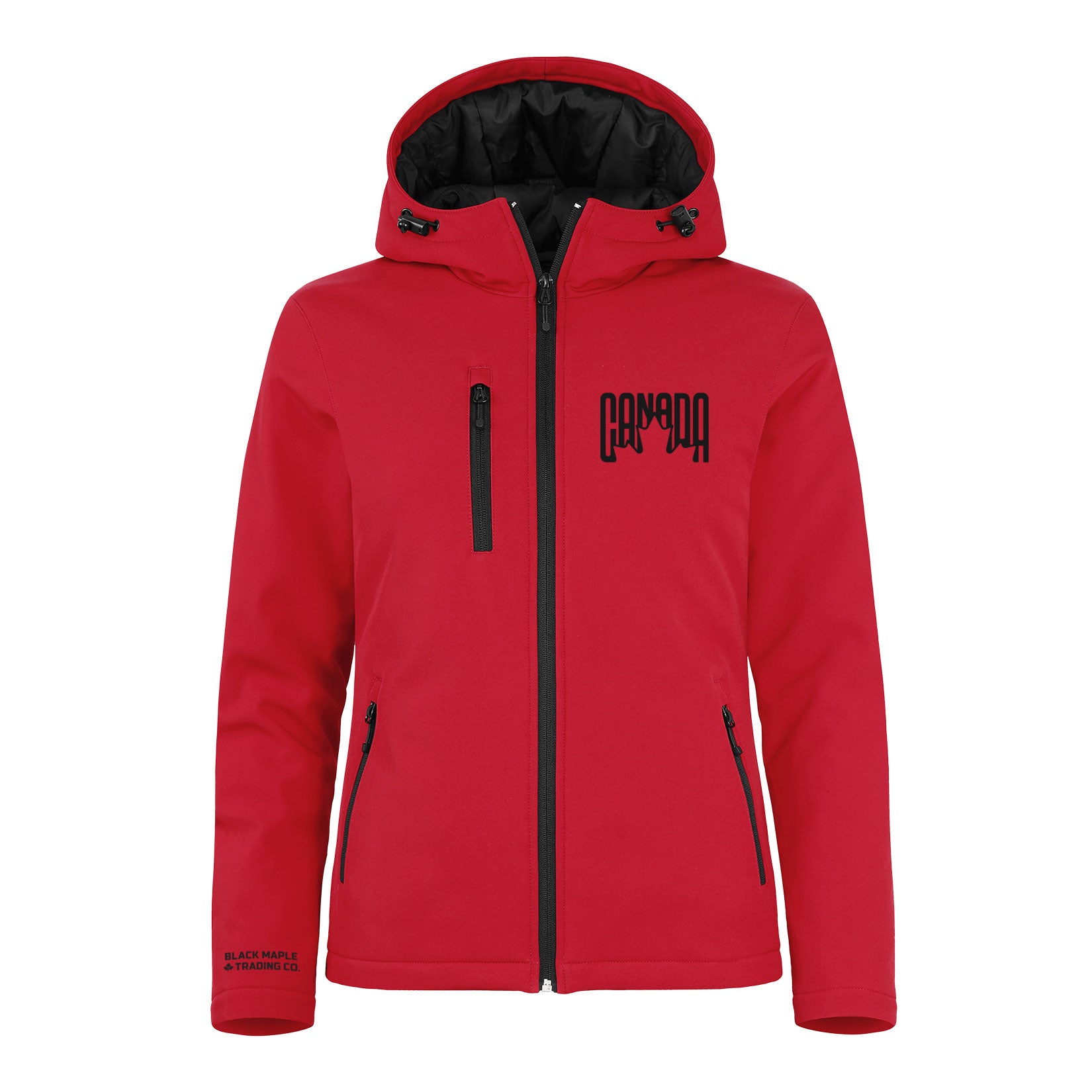 Canada Leaf Retro Design Insulated Soft Shell Jacket