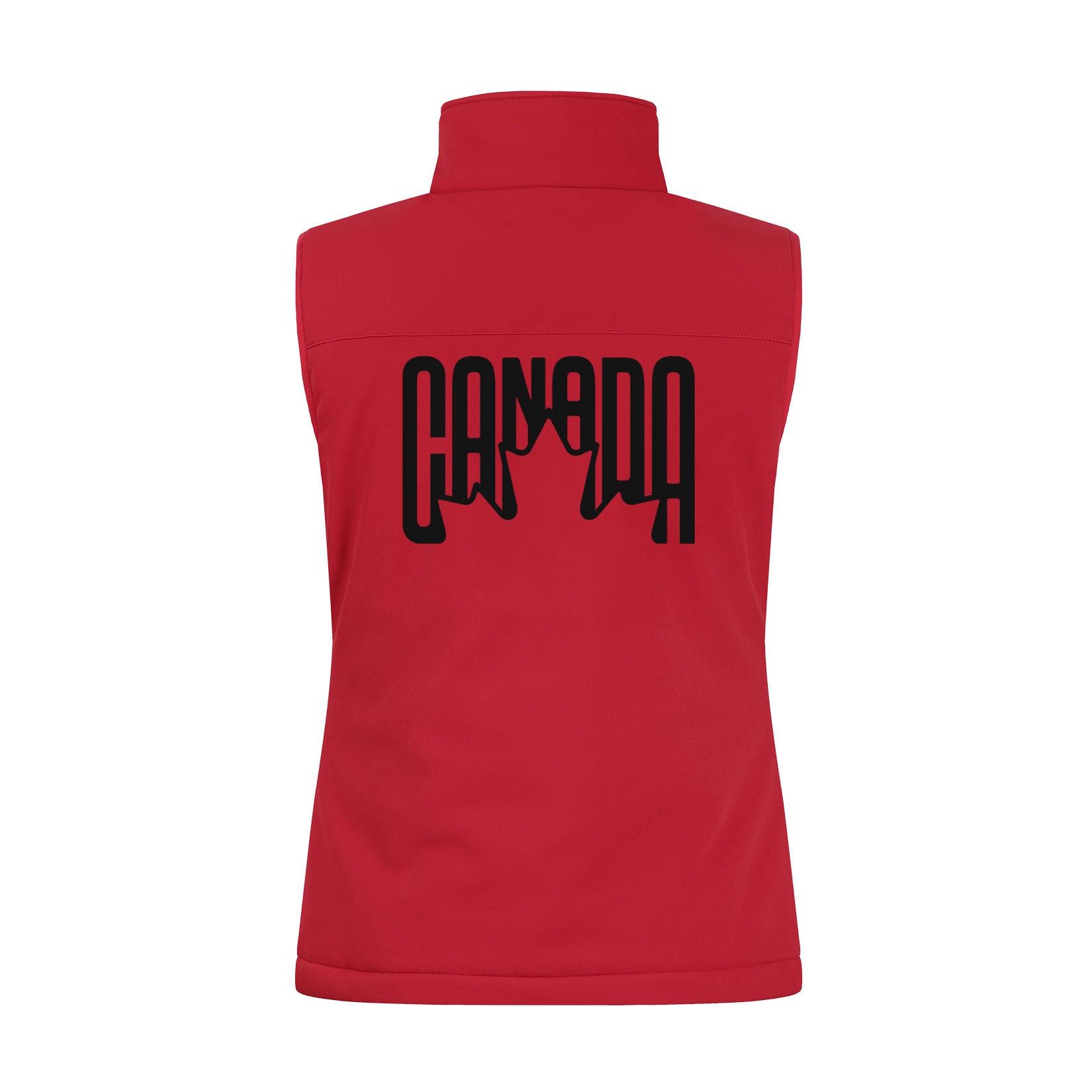 Canada Leaf Retro Design Insulated Soft Shell Vest