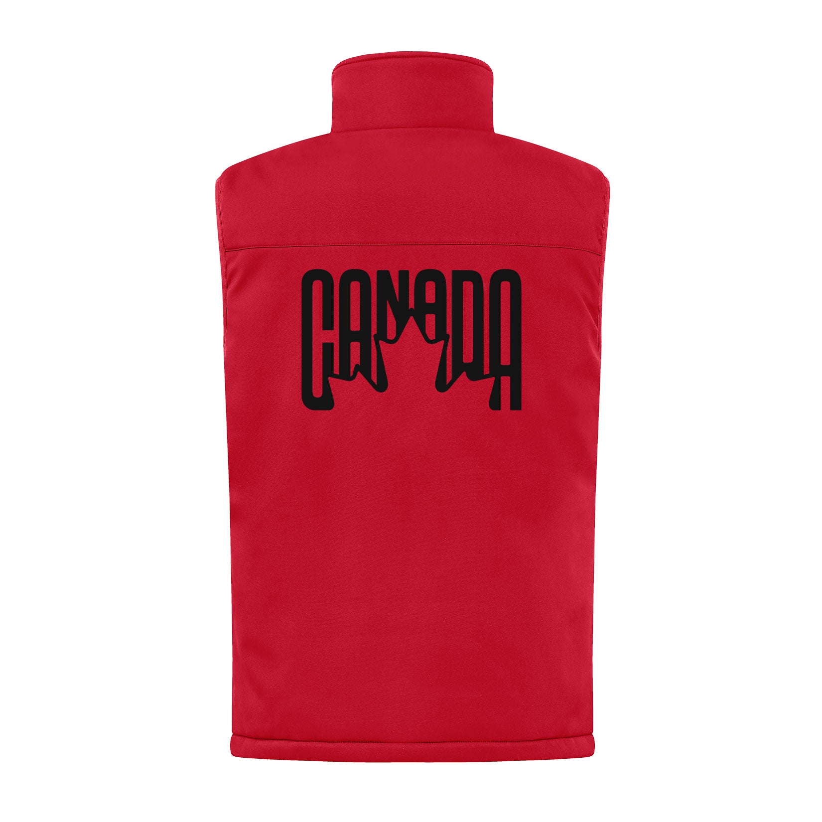 Canada Leaf Retro Design Insulated Soft Shell Vest