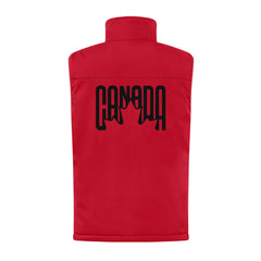Canada Leaf Retro Design Insulated Soft Shell Vest