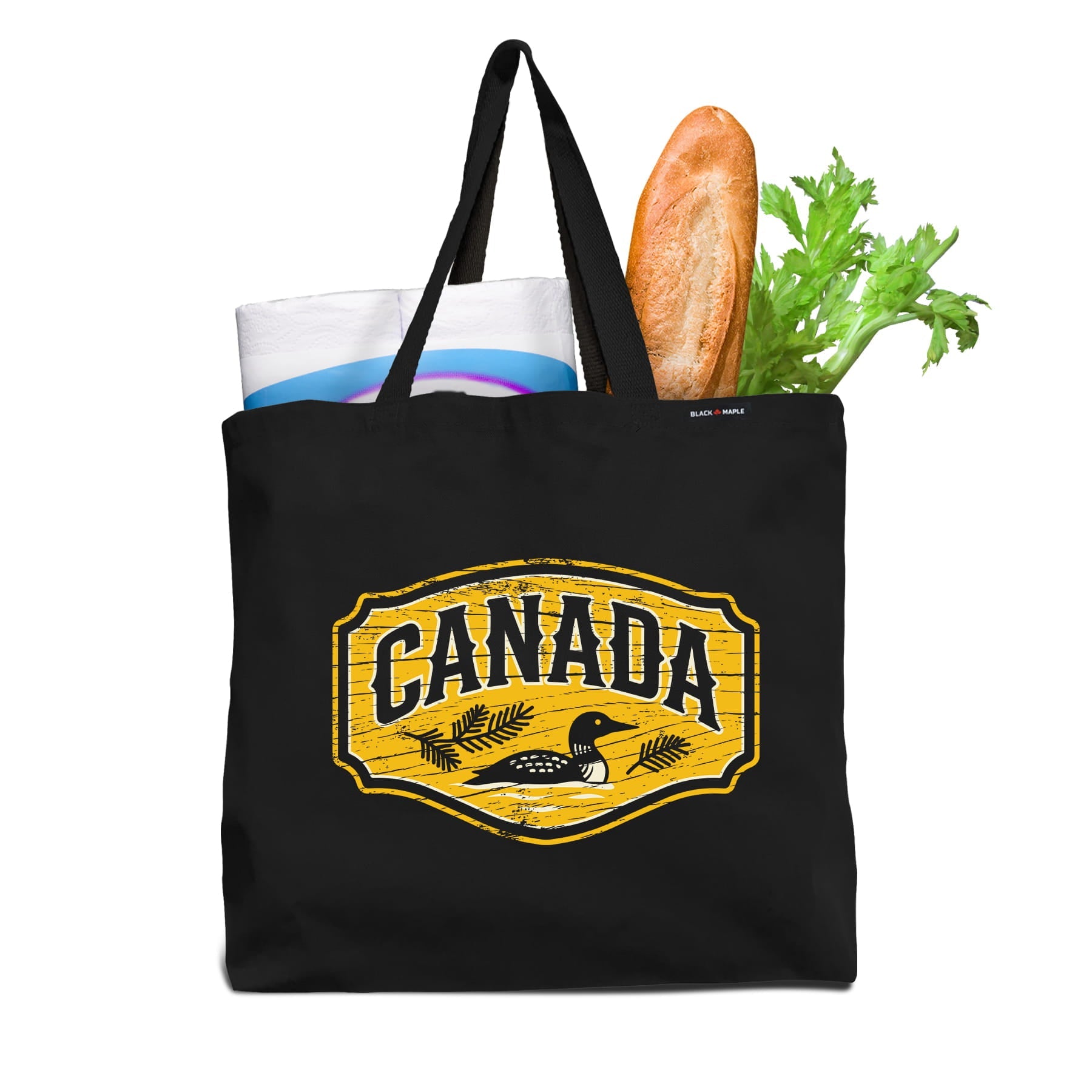 Canada Loon Lake Sign Tote Bag