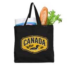 Canada Loon Lake Sign Tote Bag