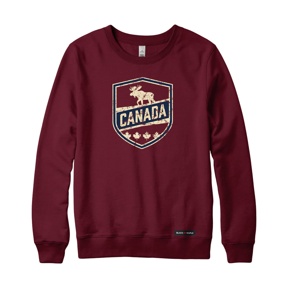 Canada Moose Crest Sweatshirt or Hoodie
