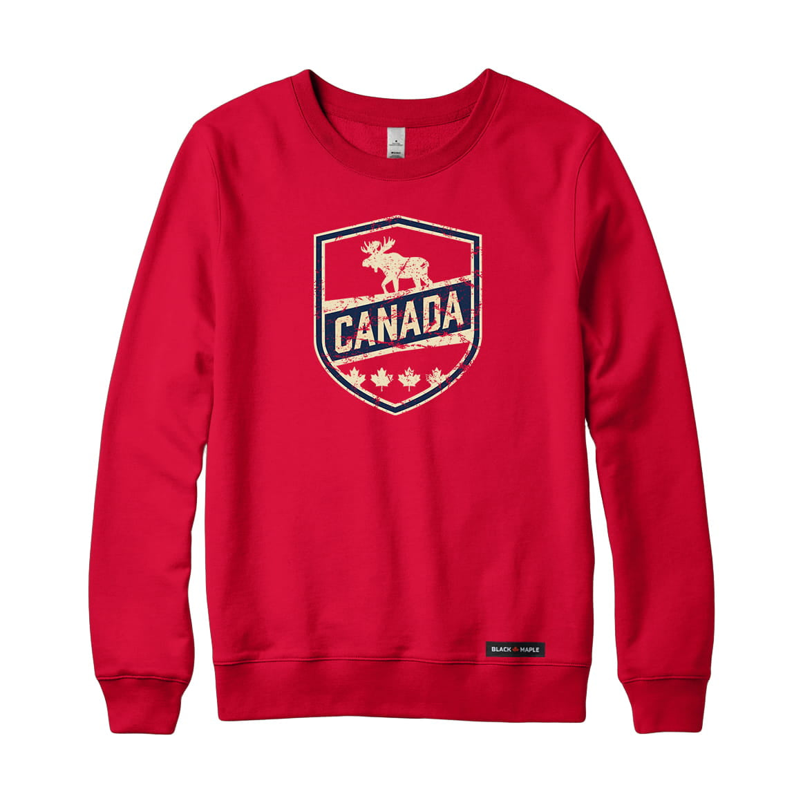 Canada Moose Crest Sweatshirt or Hoodie