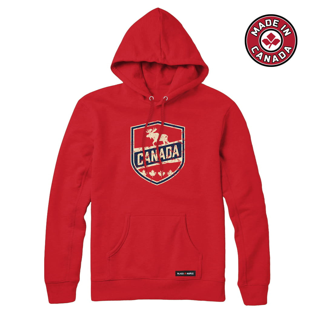 Canada Moose Crest Sweatshirt or Hoodie