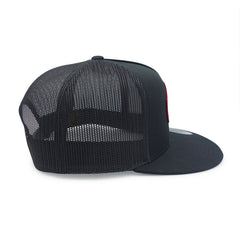 Canada Moose and Goose Black Flat Brim Trucker Cap