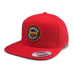 Canada Rules Hockey Flat Brim Snapback Cap