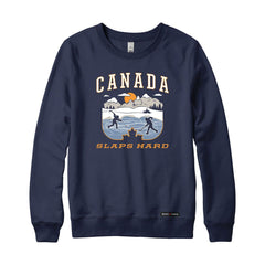 Canada Slaps Hard Pond Hockey Sweatshirt or Hoodie