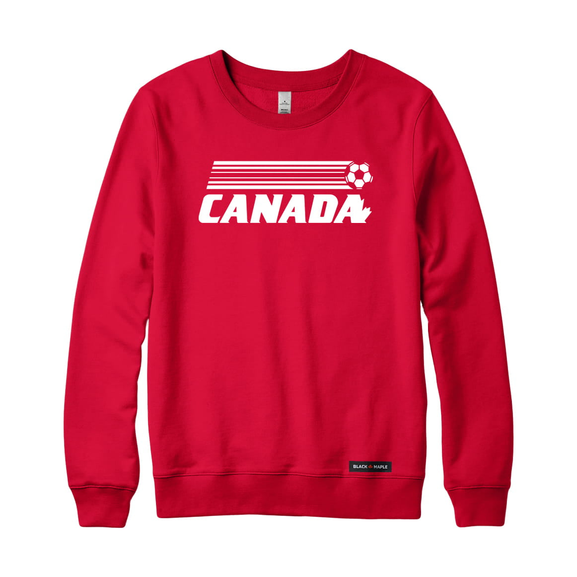 Canada Soccer Retro Stripe Sweatshirt or Hoodie