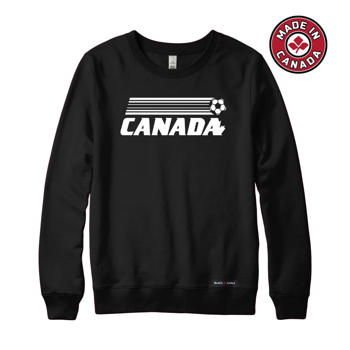 Canada Soccer Retro Stripe Sweatshirt or Hoodie