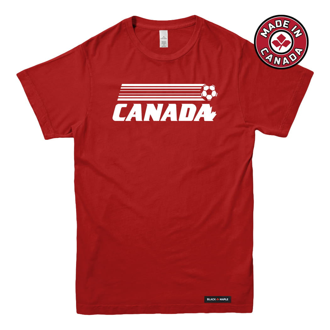 Canada Soccer Retro Stripe T-shirt