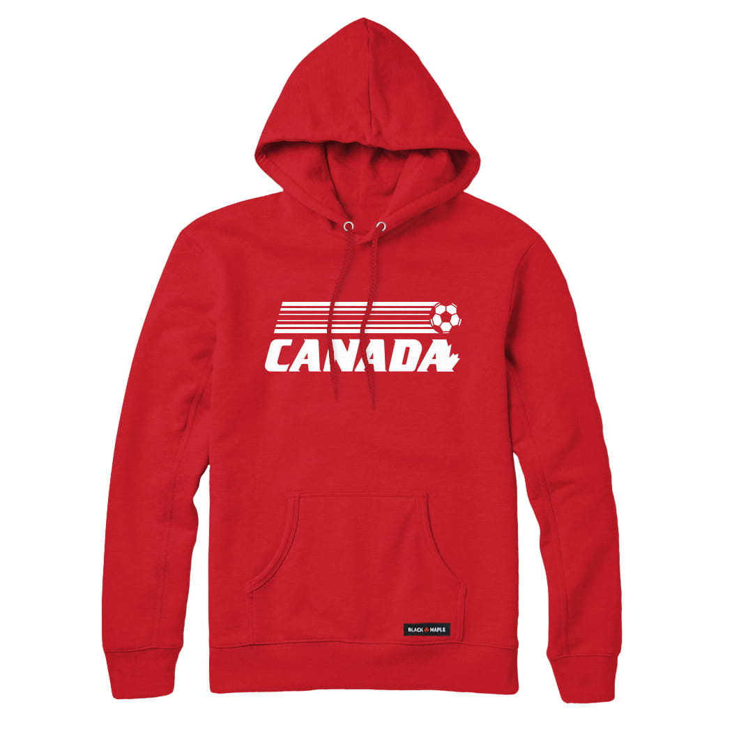 Canada Soccer Retro Stripe Sweatshirt or Hoodie