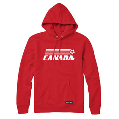Canada Soccer Retro Stripe Sweatshirt or Hoodie