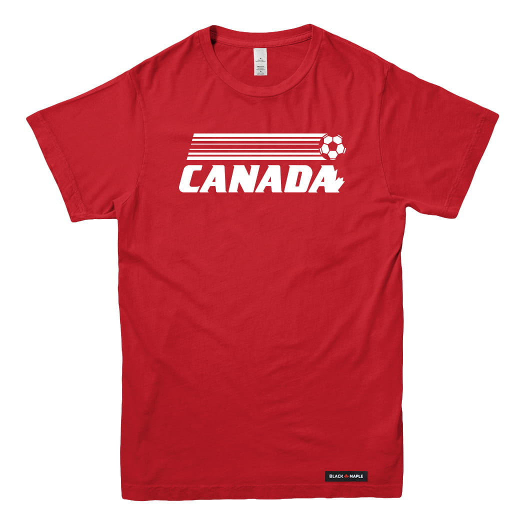 Canada Soccer Retro Stripe T-shirt