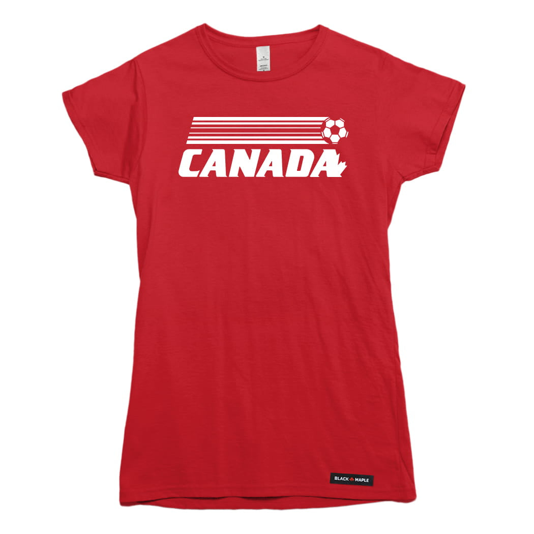 Canada Soccer Retro Stripe T-shirt