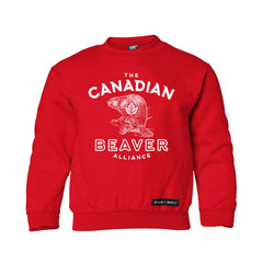 Canadian Beaver Alliance Kids Crewneck Sweatshirt