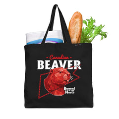 Canadian Beaver Low Poly Bust Tote Bag