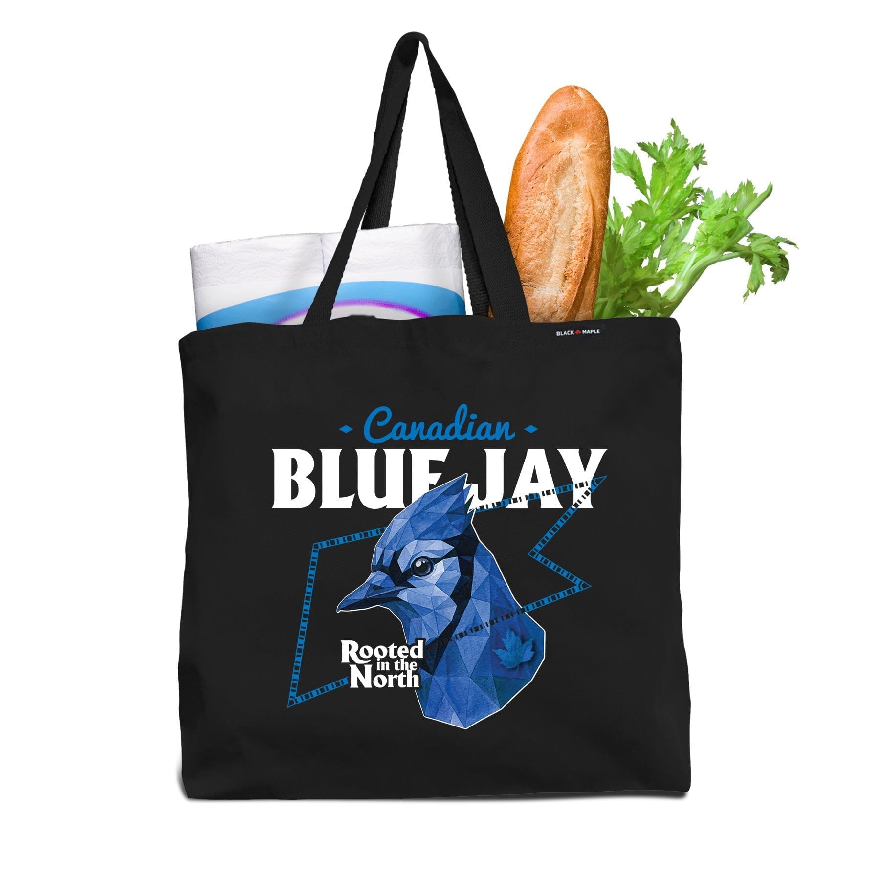 Canadian Blue Jay Low Poly Bust Tote Bag