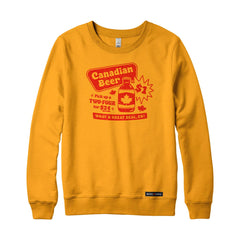 Canadian Dollar Beer Sweatshirt or Hoodie