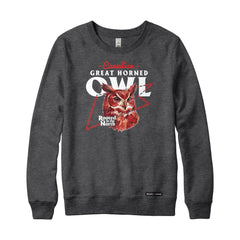 Canadian Great Horned Owl Low Poly Bust Sweatshirt or Hoodie