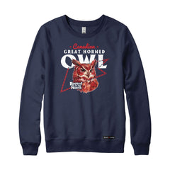Canadian Great Horned Owl Low Poly Bust Sweatshirt or Hoodie