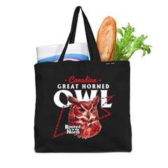 Canadian Great Horned Owl Low Poly Bust Tote Bag