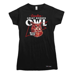 Canadian Great Horned Owl Low Poly Bust T-shirt