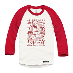Canadian Lake Life Raglan Baseball Shirt