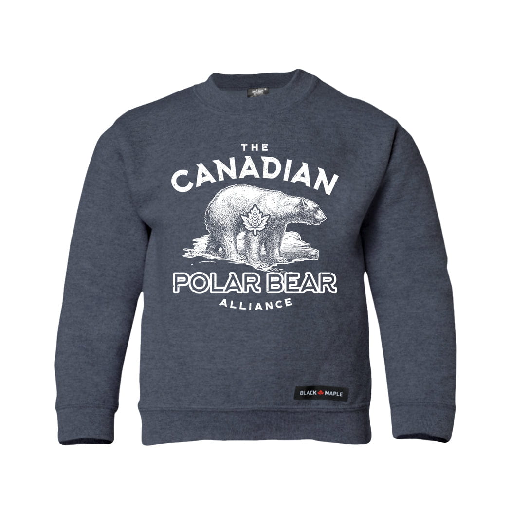 Canadian Polar Bear Alliance  Kids Crewneck Sweatshirt