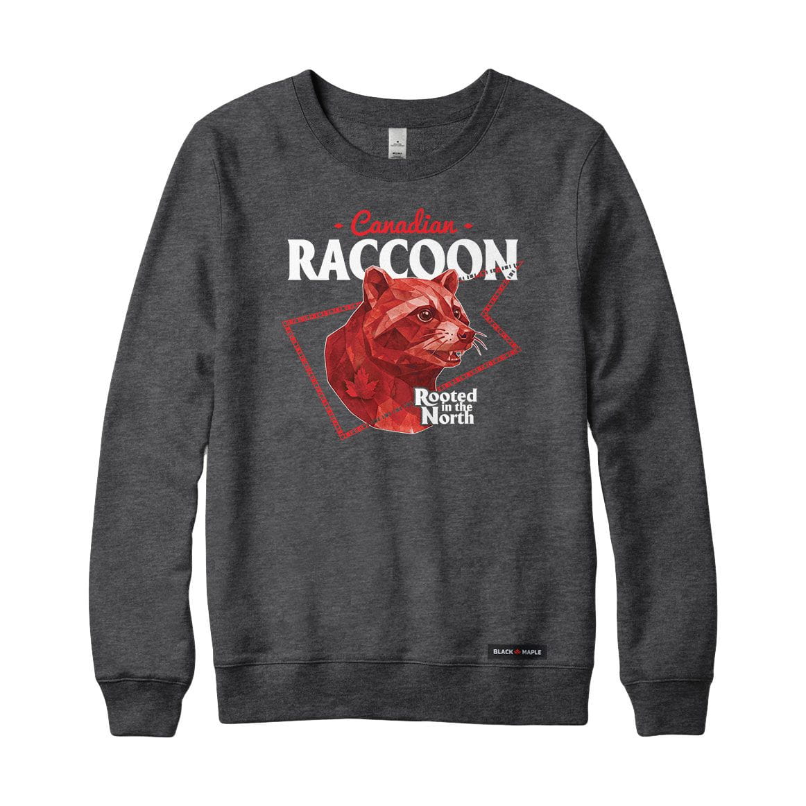 Canadian Raccoon Low Poly Bust Sweatshirt or Hoodie