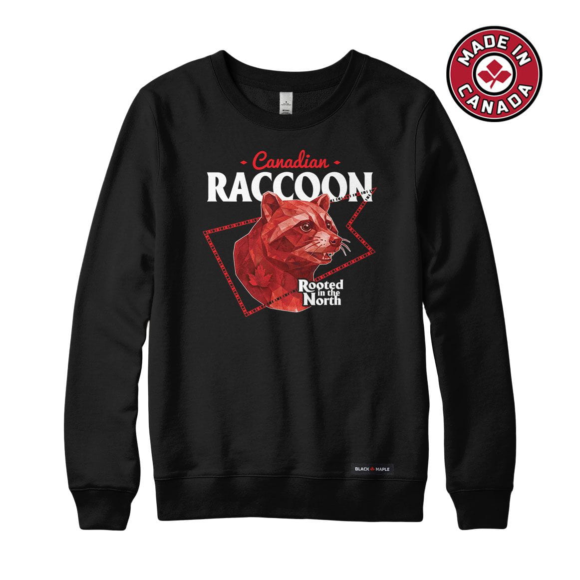 Canadian Raccoon Low Poly Bust Sweatshirt or Hoodie