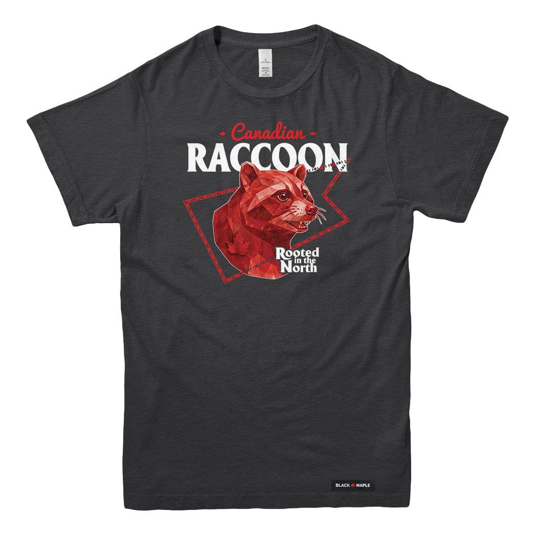 Canadian Raccoon Low Poly Bust T-shirt