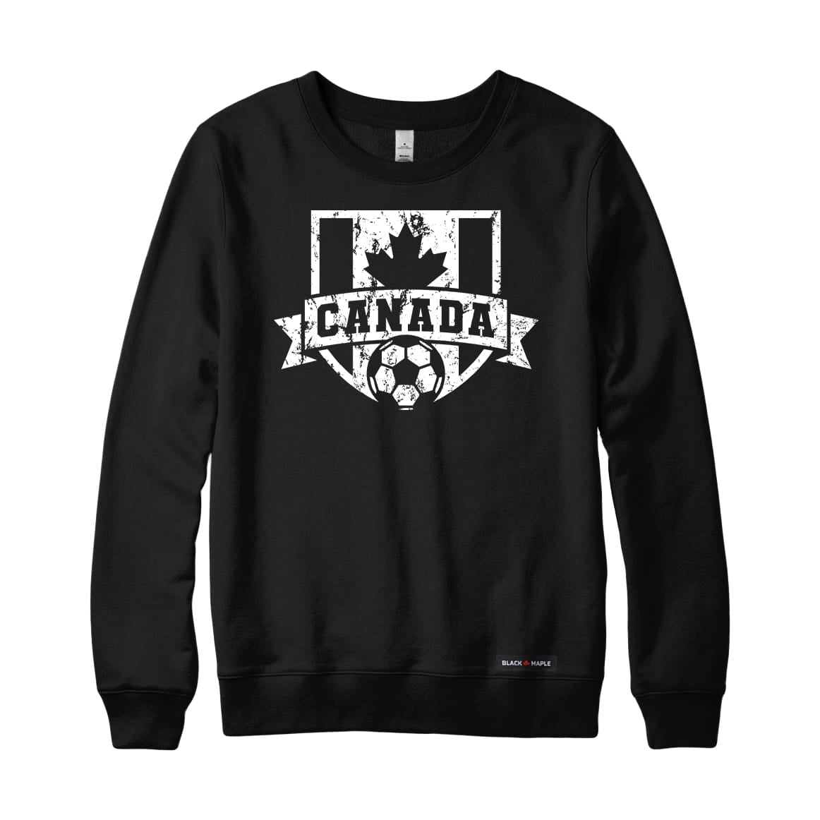Canadian Soccer Crest Vintage Sweatshirt or Hoodie