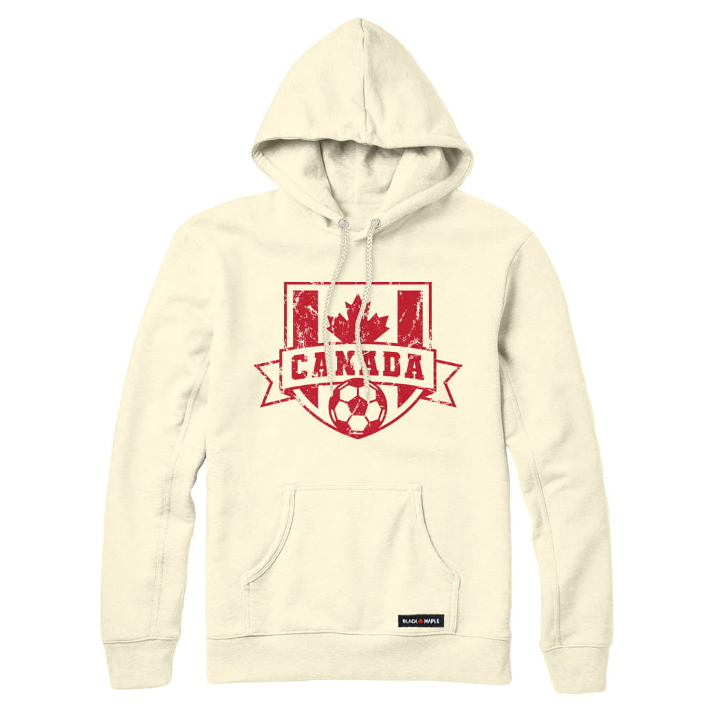 Canadian Soccer Crest Vintage Sweatshirt or Hoodie