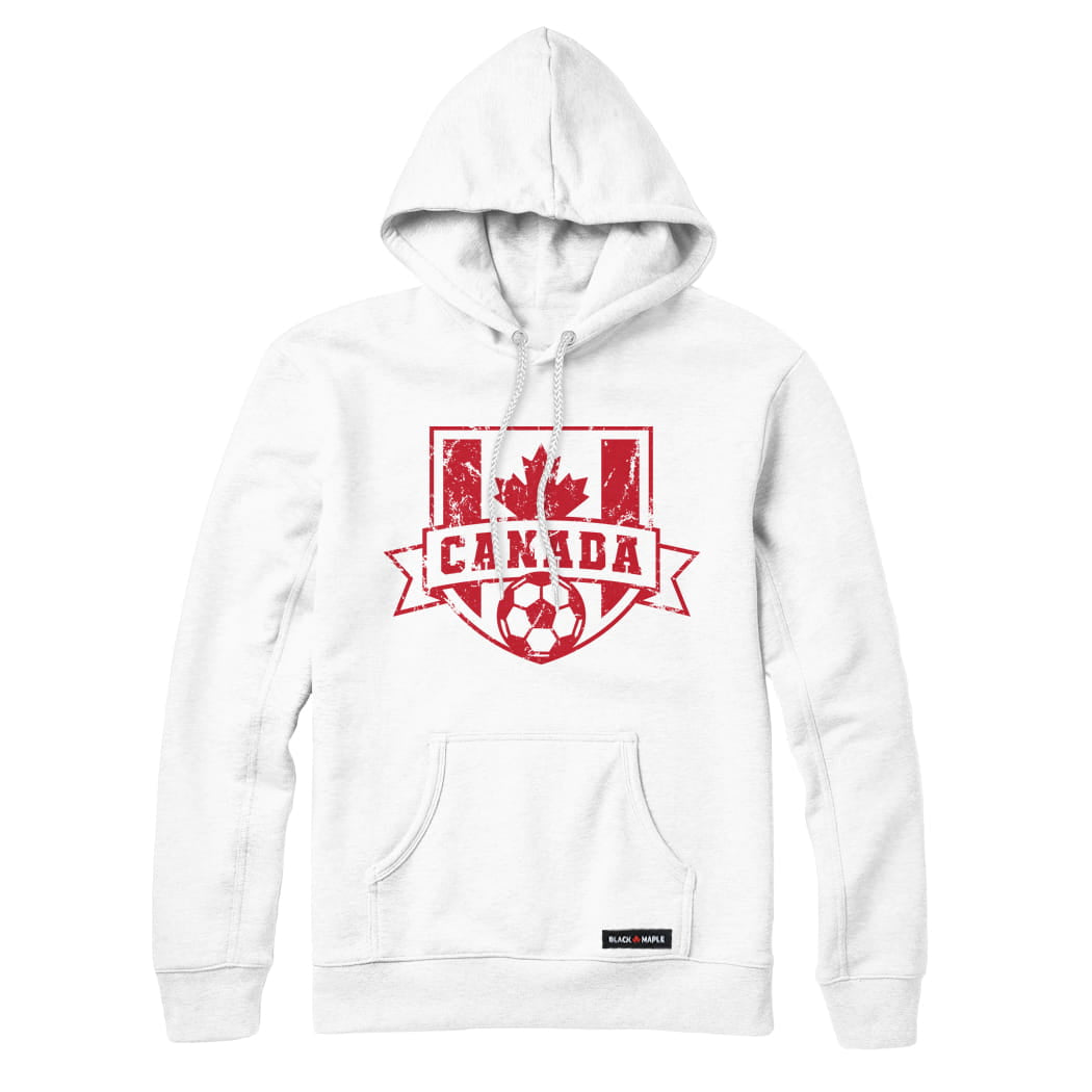 Canadian Soccer Crest Vintage Sweatshirt or Hoodie