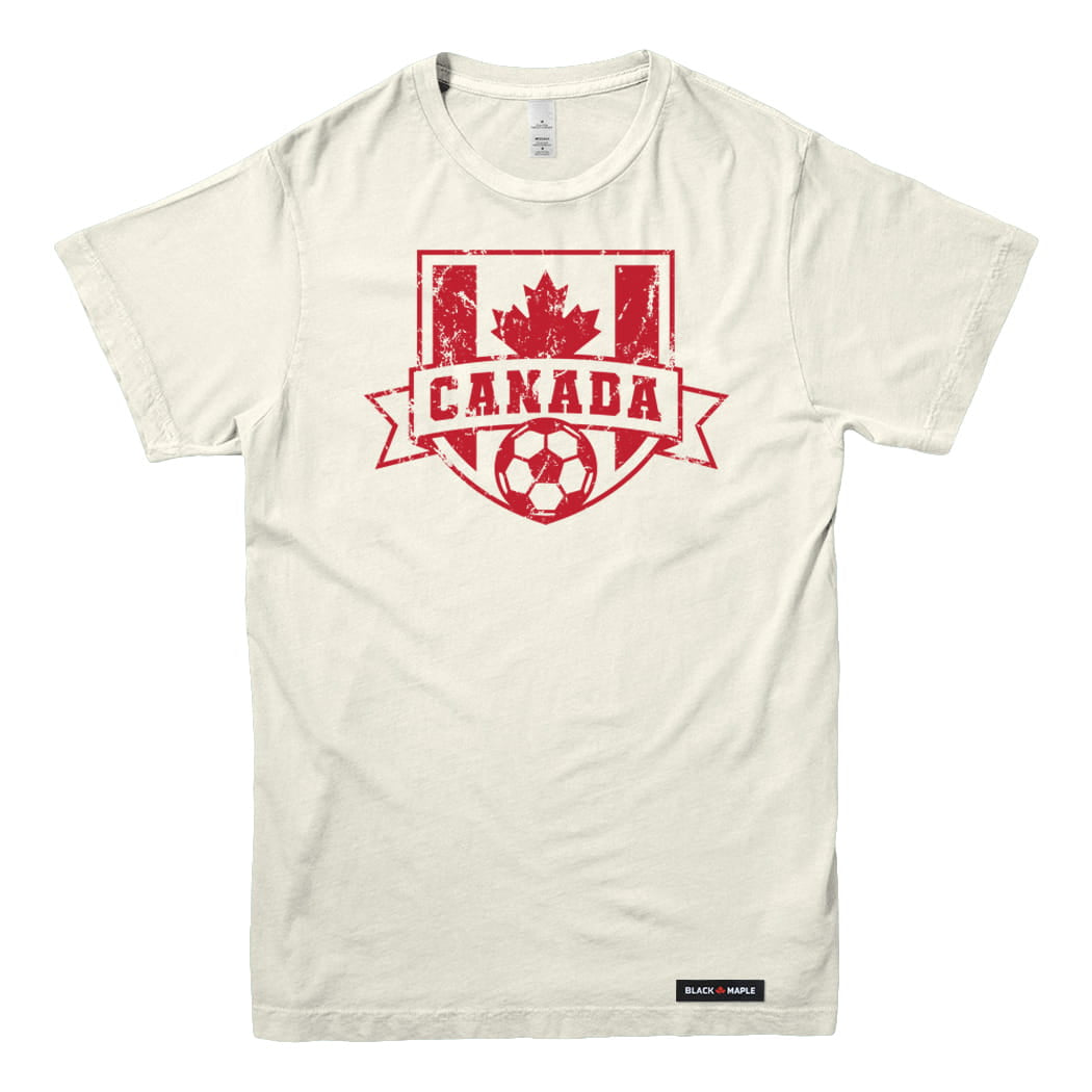 Canadian Soccer Crest Vintage T-shirt