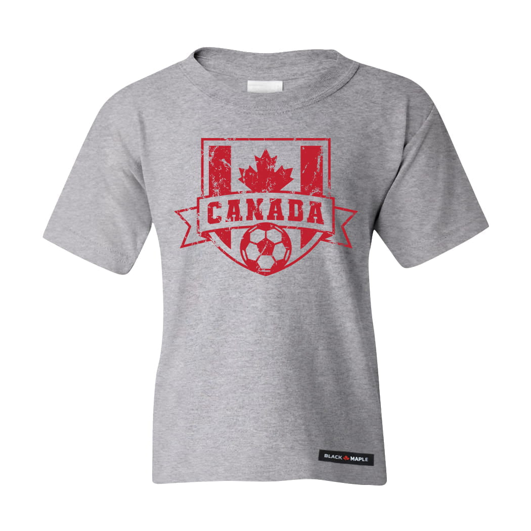 Canadian Soccer Crest Vintage Kids T-shirt