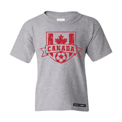Canadian Soccer Crest Vintage Kids T-shirt