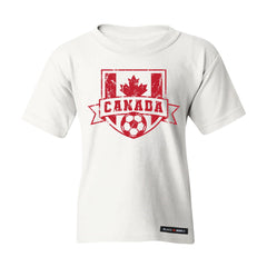 Canadian Soccer Crest Vintage Kids T-shirt