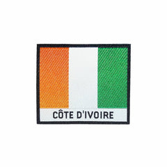 Cote d'Ivoire Flag Iron On Patch