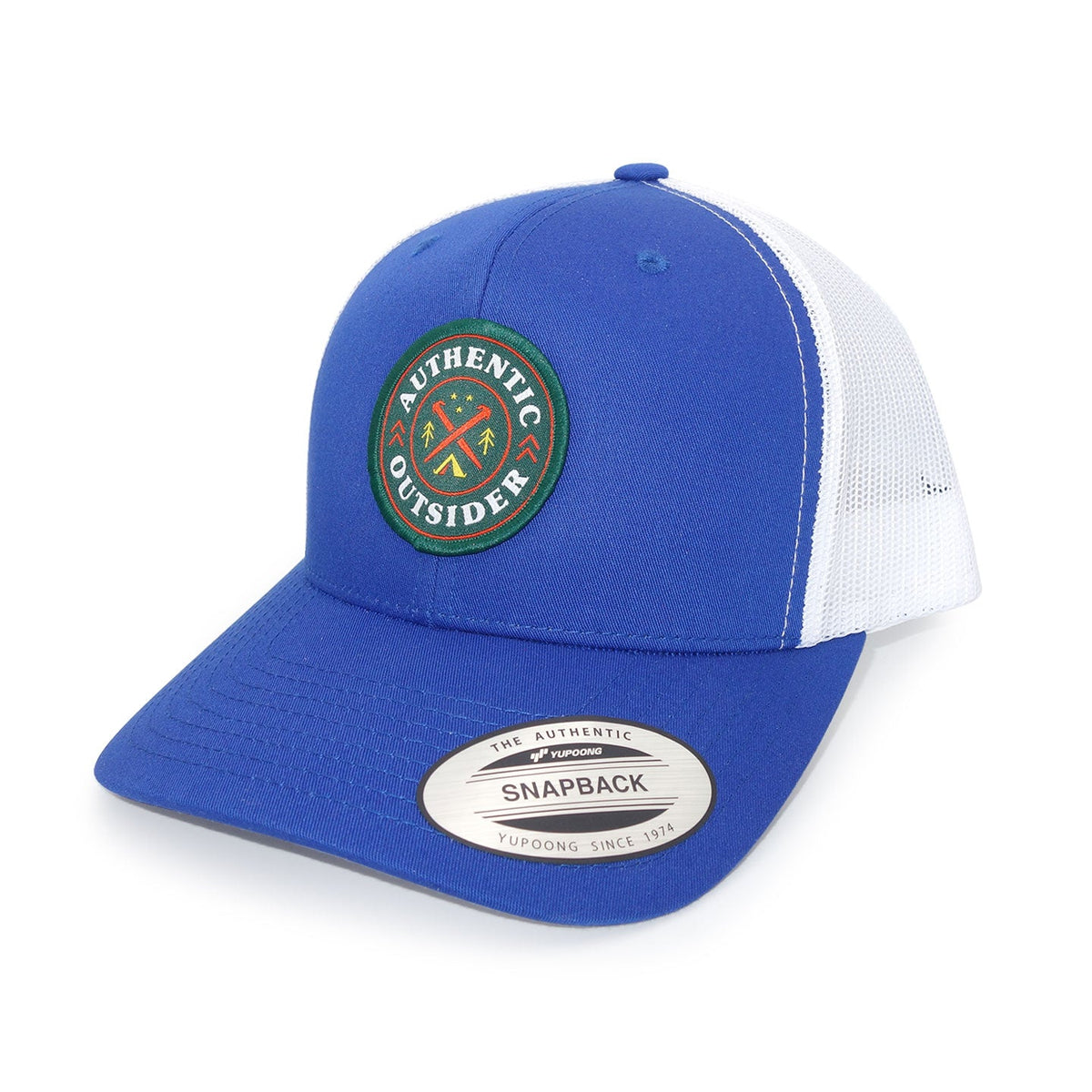 Authentic Outsider Royal Blue and White Trucker Cap