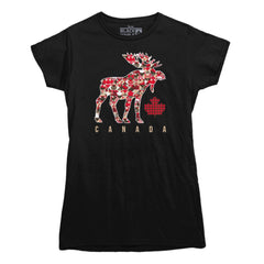 Canada Moose Patchwork T-shirt